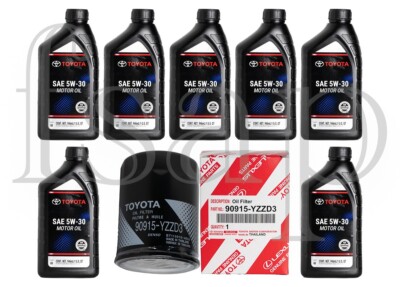 Genuine Toyota oil change kit for 2006 Toyota 4Runner 4.7L V8 90915-YZZD3