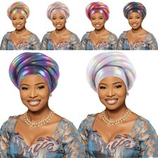 Twisted Braids African Headtie for Women Turban Cap Nigerian Headwear Head Wrap