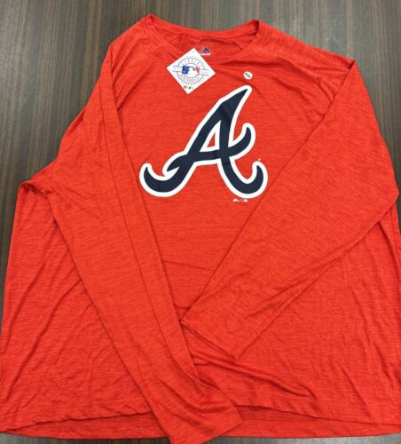 Atlanta Braves 4x New With Tags Majestic Long Sleeve