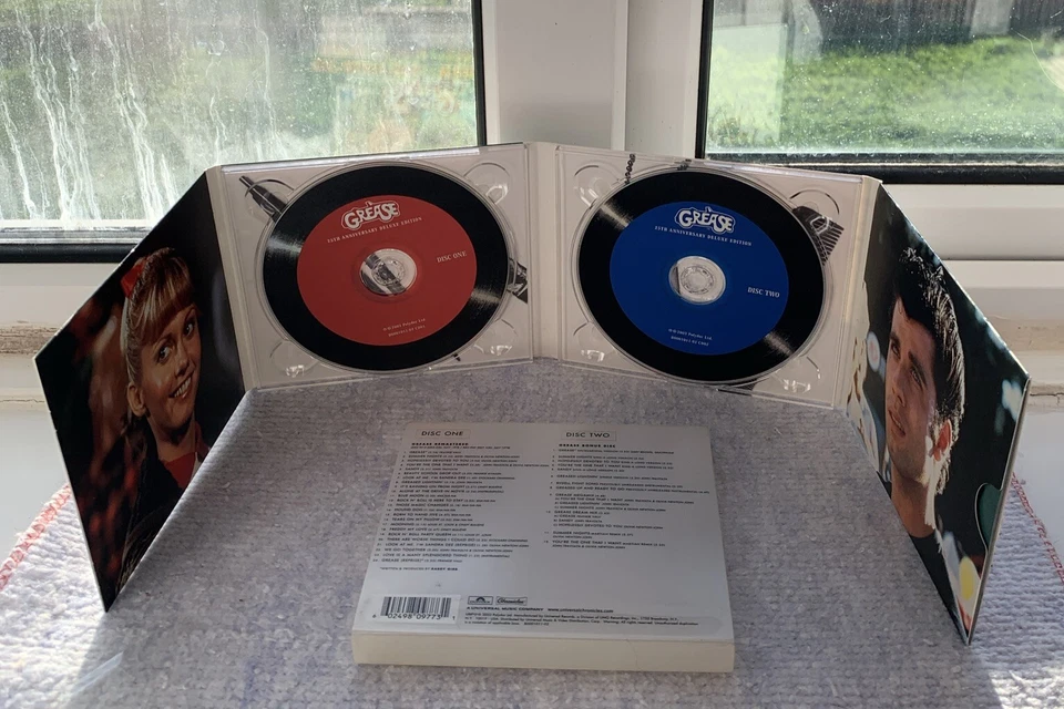 GREASE 25TH ANNIVERSARY DELUXE EDITION DOUBLE CD JOHN TRAVOLTA/OLIVIA NEWTON... - Image 4 of 4