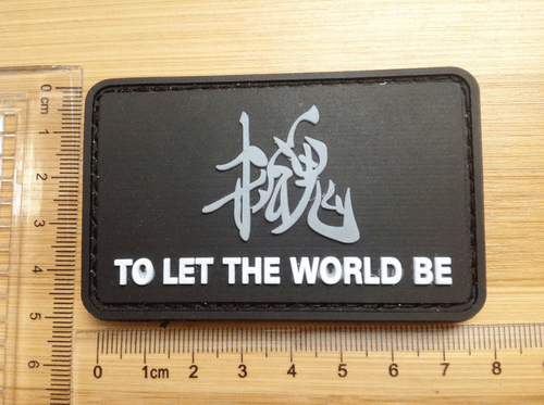 METAL GEAR SOLID "TO LET THE WORLD BE" 3D ARMY PVC RUBBER PATCH - Picture 4 of 6