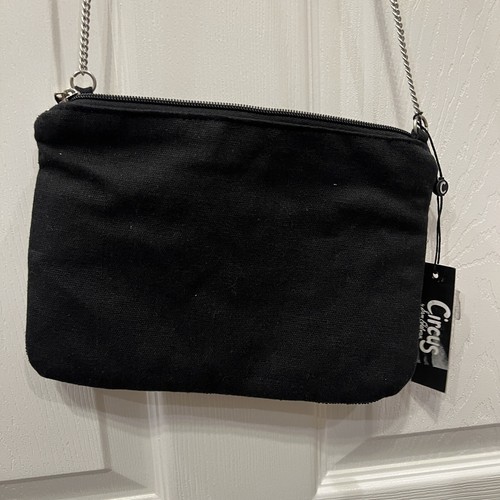 Sam Edelman Circus Beaded Crossbody Bag/Clutch/Purse BoHo NWT Black Hearts - Picture 6 of 6