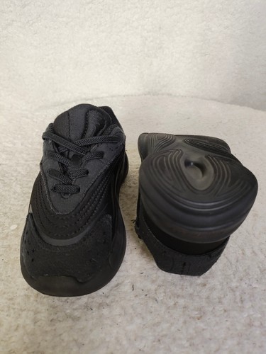 Adidas Ozelia Boys Sneakers 9K Black Suede Elastic Lace Up Active Running Shoes - Picture 6 of 21