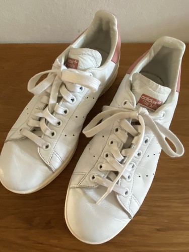 adidas Original - Sneaker  Stan Smith, Gr. 38  2/3, US 6, Weiß/Rosa