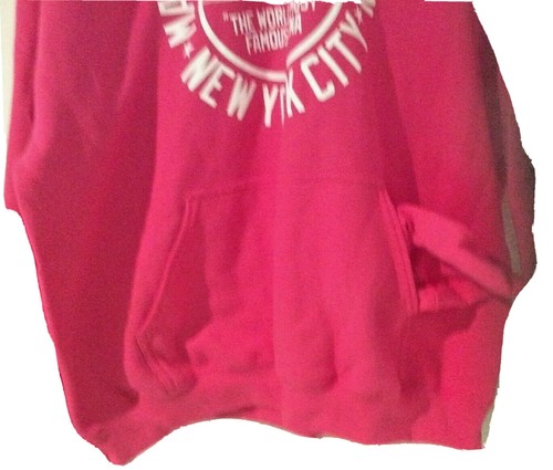 Madison Square Garden NY City Hoodie XLarge Pullover Authentic Pink Fleece New - Picture 4 of 8