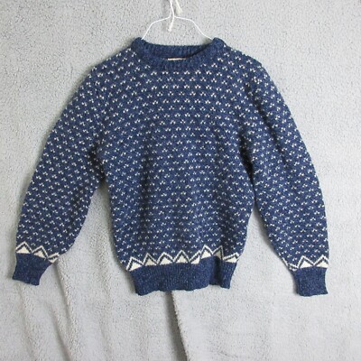 Vintage Royal North Mills Outfitters  Sweatshirt Men Medium Blue Birdseye USA