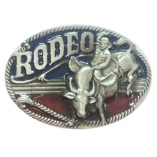 Rodeo Rider Belt Buckle Western Cowboy Native American Motorcyclist CBY-03-B
