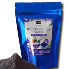 Butterfly Pea Flower Powder 1.76oz (50g) Herbal Tea Vibrant Color Drinks & Food