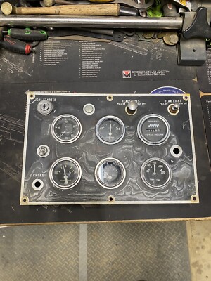 Military Instrument Panel Vintage Military Cluster Gauge Instrument Dashboard Panel Jeep? Kaiser ...