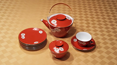 Vintage NORITAKE 'Nippon Toki Kaisha' 10-Piece Tea/Dessert Service w/Daisy Motif