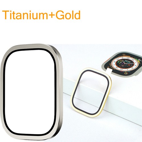 1/2PCS Metal Screen Protector Case Tempered Glass For Apple Watch Ultra 49mm - Zdjęcie 31 z 47