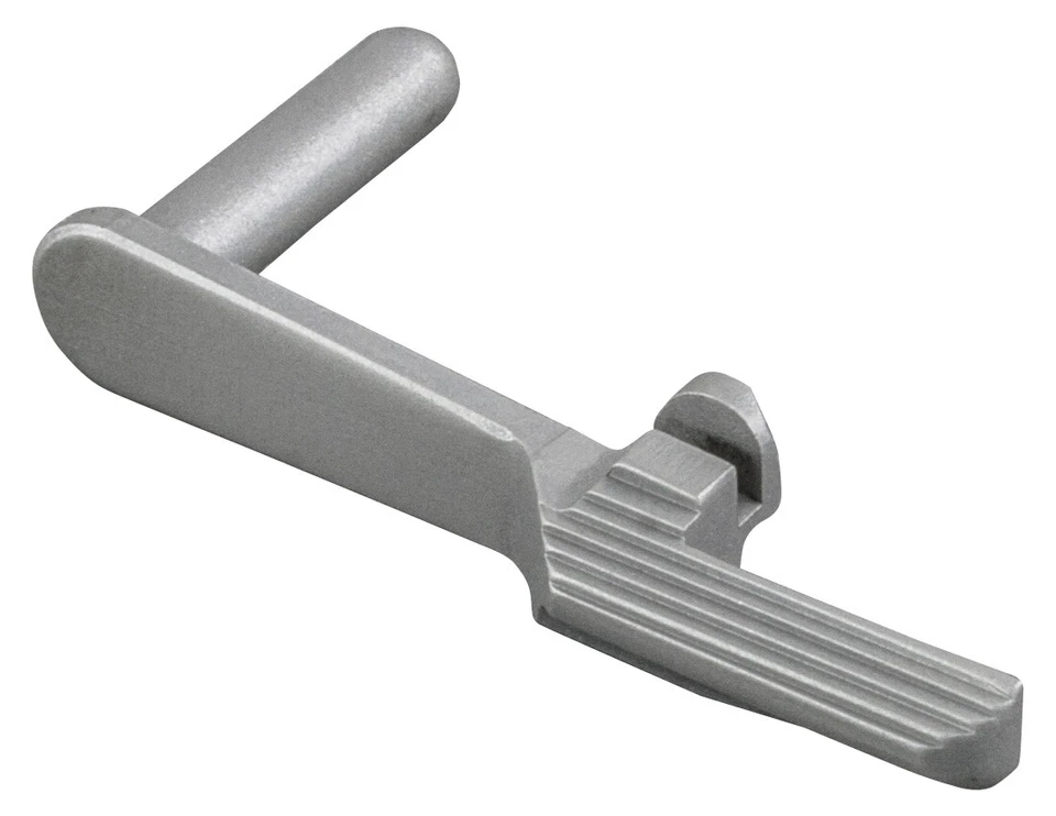 FUSION FIREARMS 1911 Slide Stop - 9mm/10mm- Extended, Thin Paddle Stainless Matte