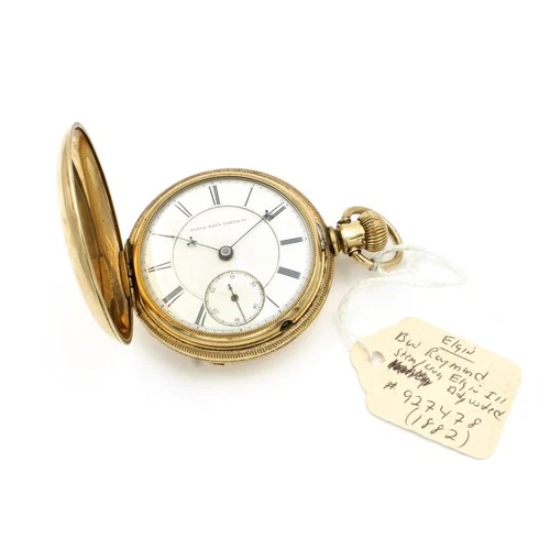 Antique Elgin BW Raymond 18s 15j Railroad Grade 53mm Mens Pocket Watch #WB4068-4