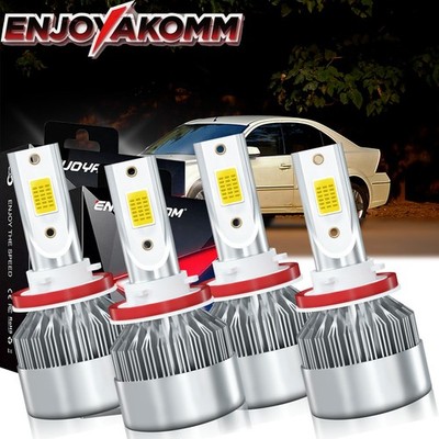 For Ford Fusion 2018-2020 Combo LED Headlight Bulb Kit High Low Beam 10000lm