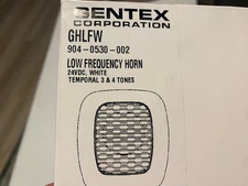 Low Frequency Horn, 24 Volt DC, Temporal 3 & 4 Tones, Gentex  Corporation #GHLFW