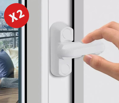 2 x Tür-/Fenstersichere Schlüsselschlösser/Flügelstörsender/Extra Sicherheit/Einschränkung