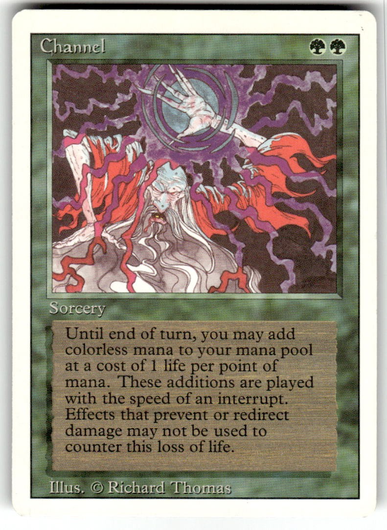 Channel Uncommon Revised Edition Magic: The Gathering Lightly Played