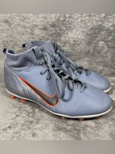 Botín de fútbol 5,5 años Nike Mercurial Superfly 6 Club FG MG medio con cordones gris naranja