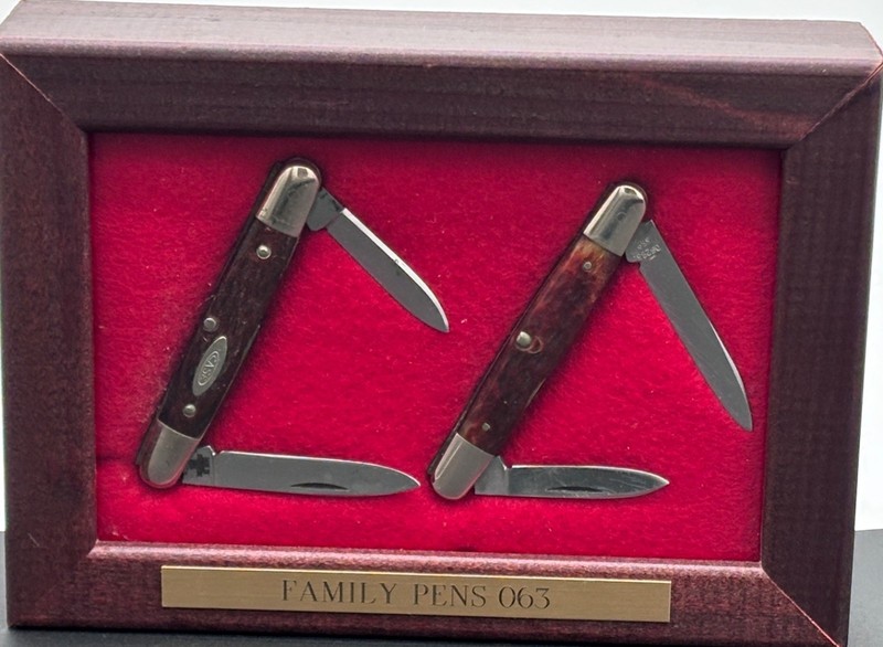 Case XX Set of Two Family Pen Knives 063 in Case