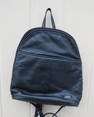 Pelle Studio Wilson's Leather Backpack Black Organizer Purse Distressed