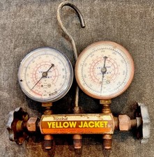 Yellow Jacket Refrigeration HVAC Charging Gauges In Working Condition