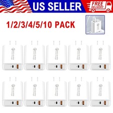 USB Type C Fast Home Wall Charger Block 5V 2A Power Adapter For iPhone iPod Lot
