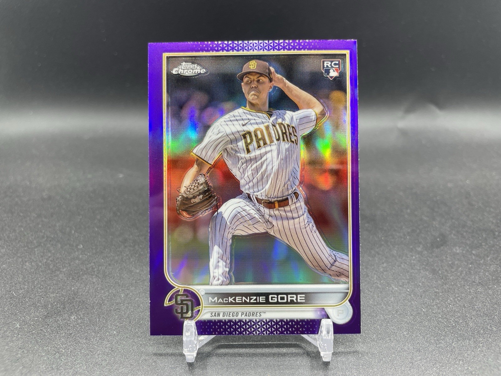 2022 Topps Chrome Update Purple Refractor Mackenzie Gore #USC182 Rookie RC
