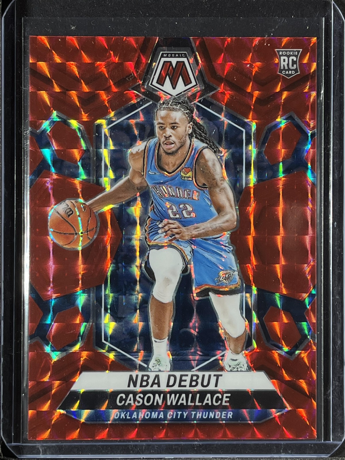 2023-24 Panini Mosaic #258 Cason Wallace Red 250004