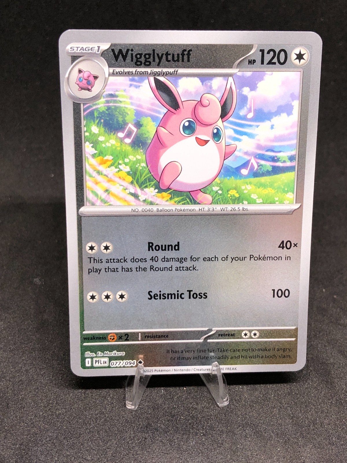 Pokémon TCG Wigglytuff 077/094 Phantasmal Flames Reverse Holo NM