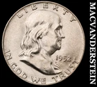 1952-D Franklin Half Dollar- FBL- Silver- Choice Gem Brilliant Unc Luster #K2142