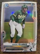 2021 Bowman Draft - Chrome Denzel Clarke #BDC-128 Refractor (RC)