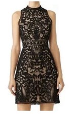 Parker Black Lace CADDIE Sleeveless Sheath Dress Size XS Evening Party Cocktail