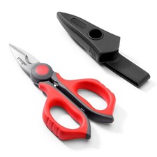 Electrician Scissors: 6 Inch Sharp Heavy Duty Wire Shears - Stainless Steel S...