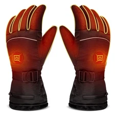 Heated Gloves 8H Working Hours Rechargeable Lithium Battery 3 Temperature Set...
