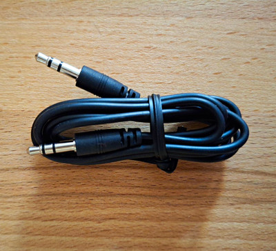 3,5 mm Stereo Klinkenkabel TRS Stecker Kabel Rundkabel 1:1 Hifi PC schwarz