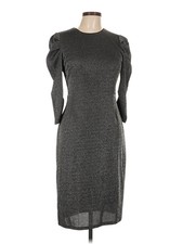 Halston Women Gray Cocktail Dress 10