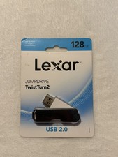 Lexar JumpDrive TwistTurn2 128GB USB 2.0 Flash Drive, Black