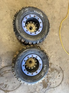8” Rear Dual Hiper Beadlocks Rear Wheels With Hubs Honda Suzuki Trx450 Ltr450 🔥