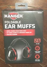 Ranger Foldable Ear Muffs -26 dB NRR- One Size Fits Most - Item #58353