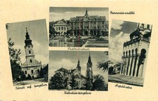 B586 Romania Transylvania Maramures Satu Mare multi views postcard 1940s