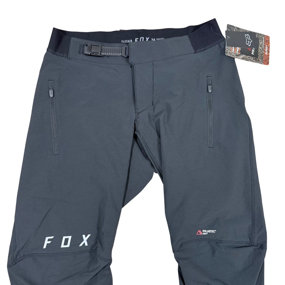 Fox Flexair Alpha Fire Pants Polartec Black Men's 34 MTB Enduro Trail NEW - Image 2 of 4