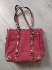 COACH CARDINAL RED HANDBAG PURSE SAC A MAIN SACOCHE Great Condition