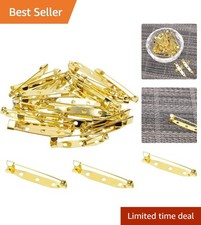 Gold Safety Clasp Locking Pins   30PCS for Custom Jewelry  Creative Crafts