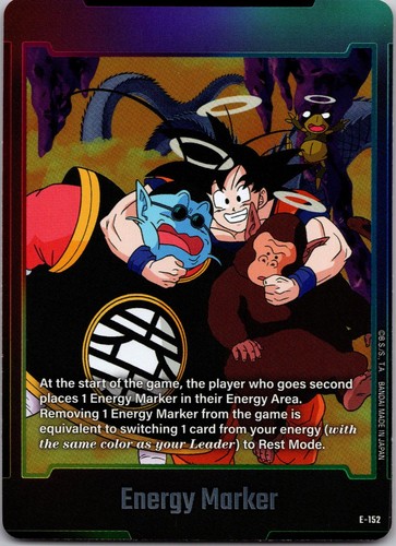Energy Marker E-52 Dragon Ball Japanese Fusion World Energy Markers card