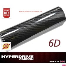 Black 6D Carbon Fibre Vinyl Wrap Premium Top Quality Air bubble free UK