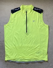 Chaleco Pearl Izumi XL Para Hombre Ciclismo Cremallera Completa Amarillo Neón Ciclismo Seguridad