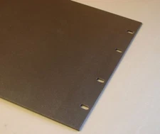 PROCRAFT RP-6P 6U 1/8" Aluminum Rack Panel w/ Black Powder Coat (6 space)