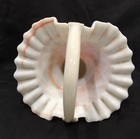 Vintage Kanawha Pink & White  Slag Glass 8” Basket/Vase — photo 6