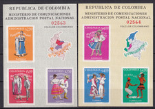 Colombia 1971 Yvert SS 32/33 Folklore (GX)