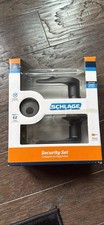 Schlage Security Set Black Lever Door Handle Deadbolt Keyed - New in Box